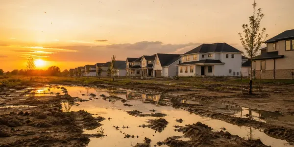 standing water in a new construction community