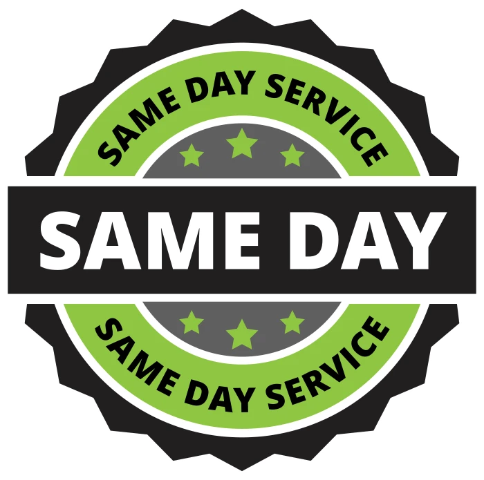 Same Day Service badge