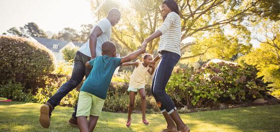 family outside