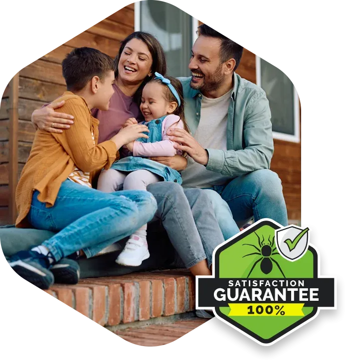 family outside laughing